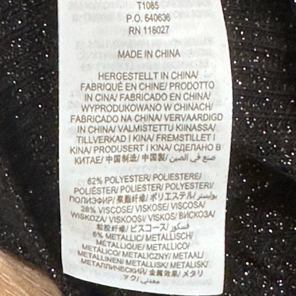 Boden Sparkle Puff Sleeve Sweater Crew Neck Wool Cashmere Black Sz 8 NWT - Picture 10 of 13